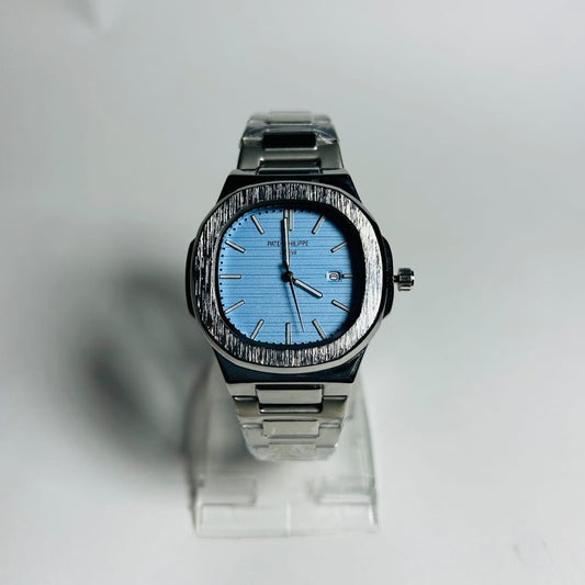 Patek Philippe Geneve Silver Blue